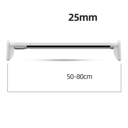 Built-In Spring Stainless Steel Non-Perforated Clothes Rail