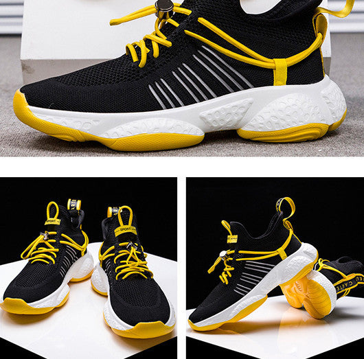 Real fly knitted men's shoes