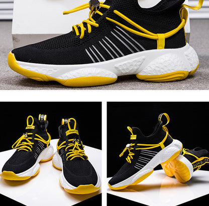 Real fly knitted men's shoes