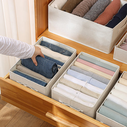 Household Fashion Cotton And Linen Clothes Storage Box
