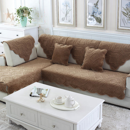 Plush non-slip sofa cushion