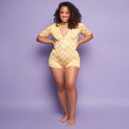 Printed tight-fitting plus size home service