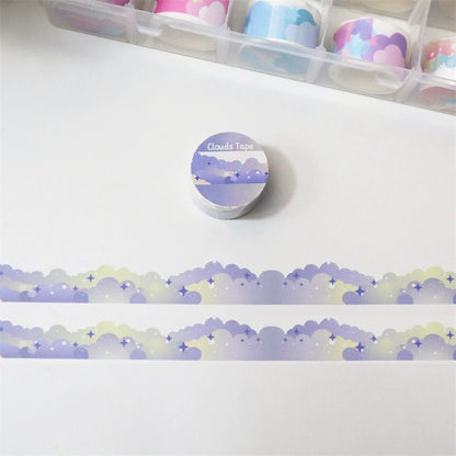 Ins Cute Stars And Clouds Border Decoration And Paper Tape