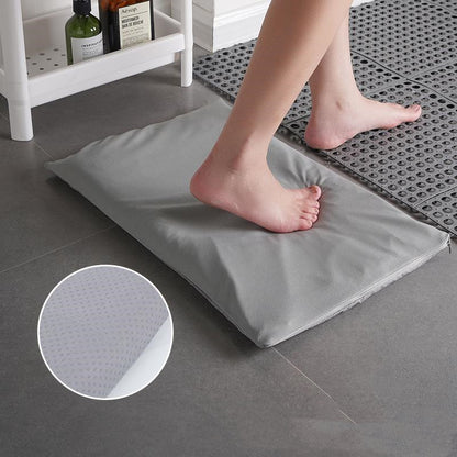 Diatomite soft foot pad absorbent quick drying antiskid bathroom mat