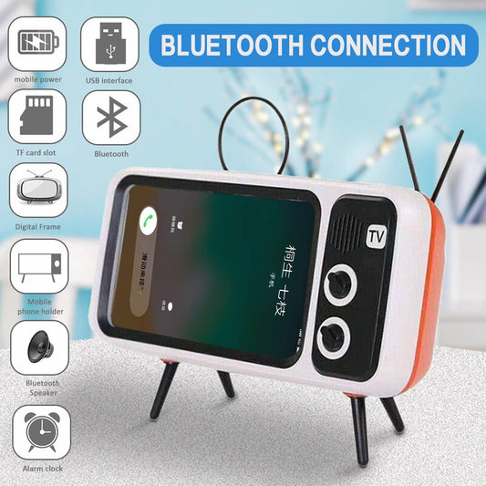 Retro TV Bluetooth Speaker Phone Holder