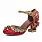 Large size retro wedding shoes women sandals - FLIPSTYLEZLLC