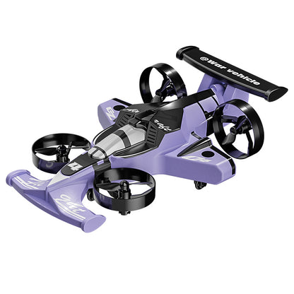 Shadow-Strike X: The Ultimate Land-Air Hybrid | White & Blue War Vehicle Dual-Mode RC Drone with Airplane Drift Mode