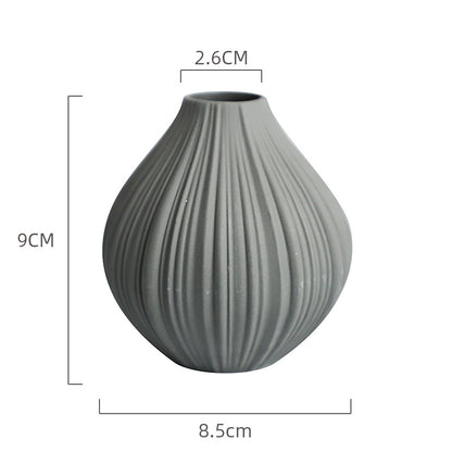 Mini Ceramic Vase Modern Minimalist Dining Table