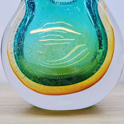 Two Colors Reflection Glass Vase Decoration