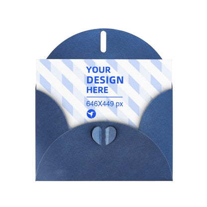 Horizontal Thick And Tough Pearl Paper Holiday Card