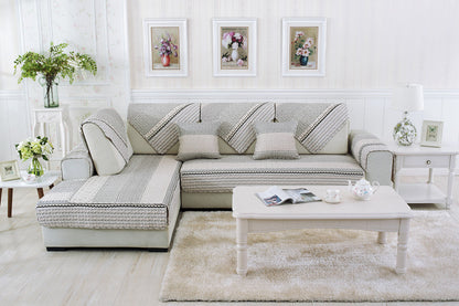 High-end Cotton Sofa Cushion Simple Cloth Modern Cotton Twill Four Seasons Non-slip Cushion Summer Sofa Covers