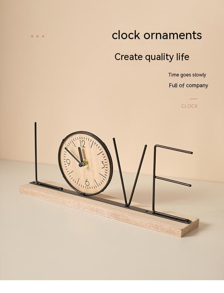 Creative TV Cabinet Decorative Ornaments Table Clock Furnishings