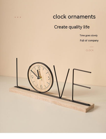 Creative TV Cabinet Decorative Ornaments Table Clock Furnishings