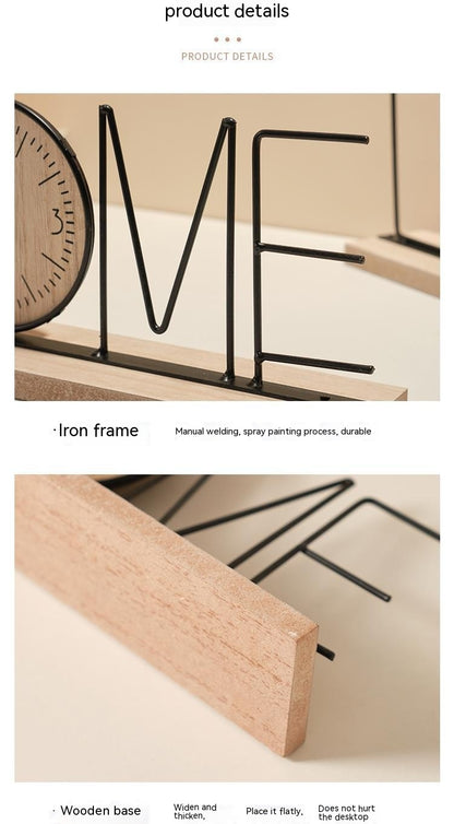 Creative TV Cabinet Decorative Ornaments Table Clock Furnishings