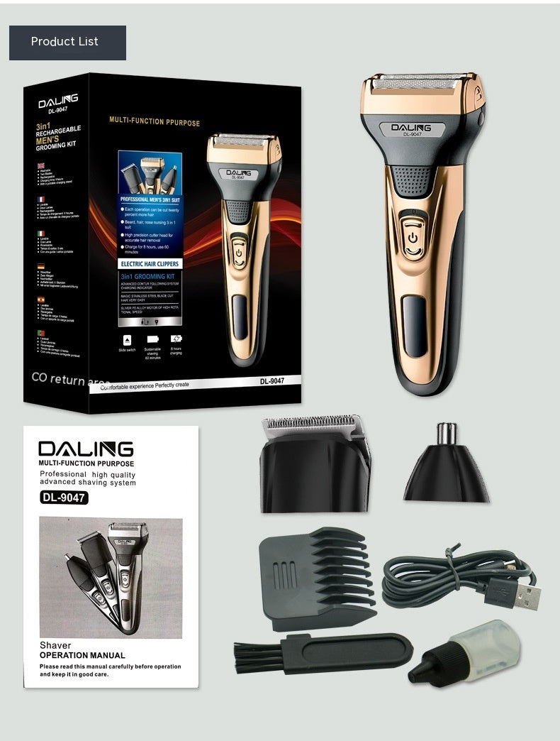 High-power New Three-in-one Electric Shaver