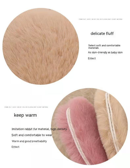 Thick Rabbit Fur Winter Warm Insole