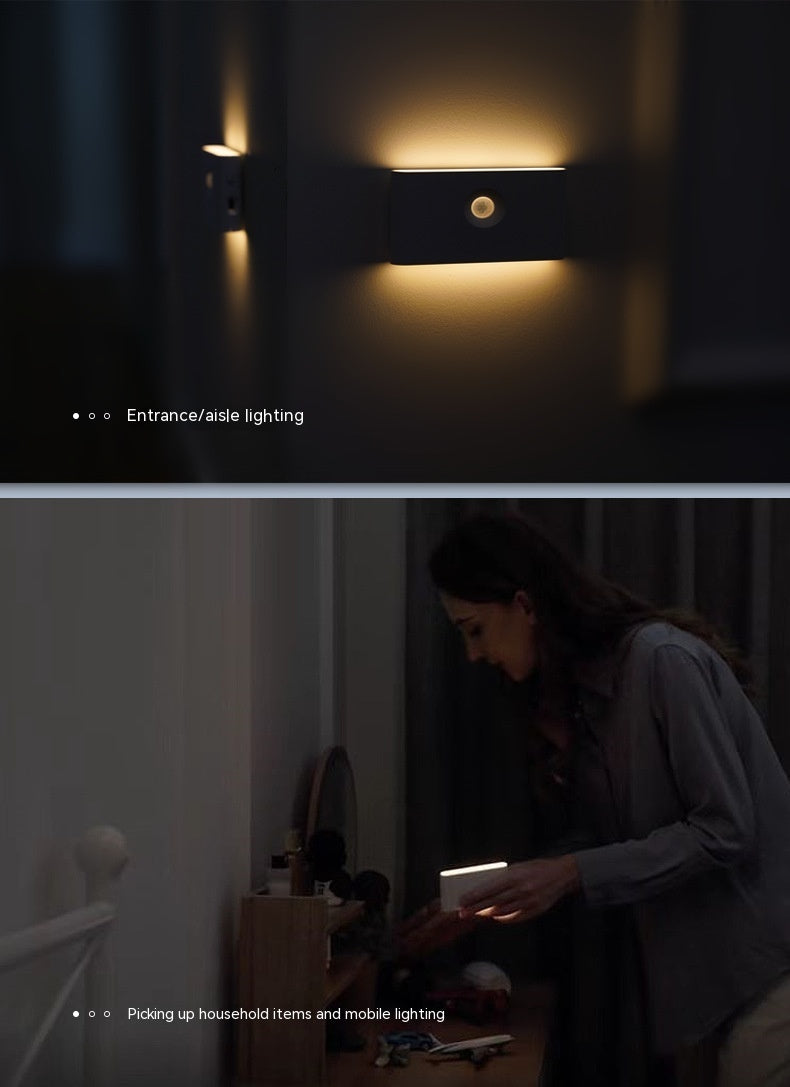 Intelligent Human Body Light Energy Double Induction Night Light