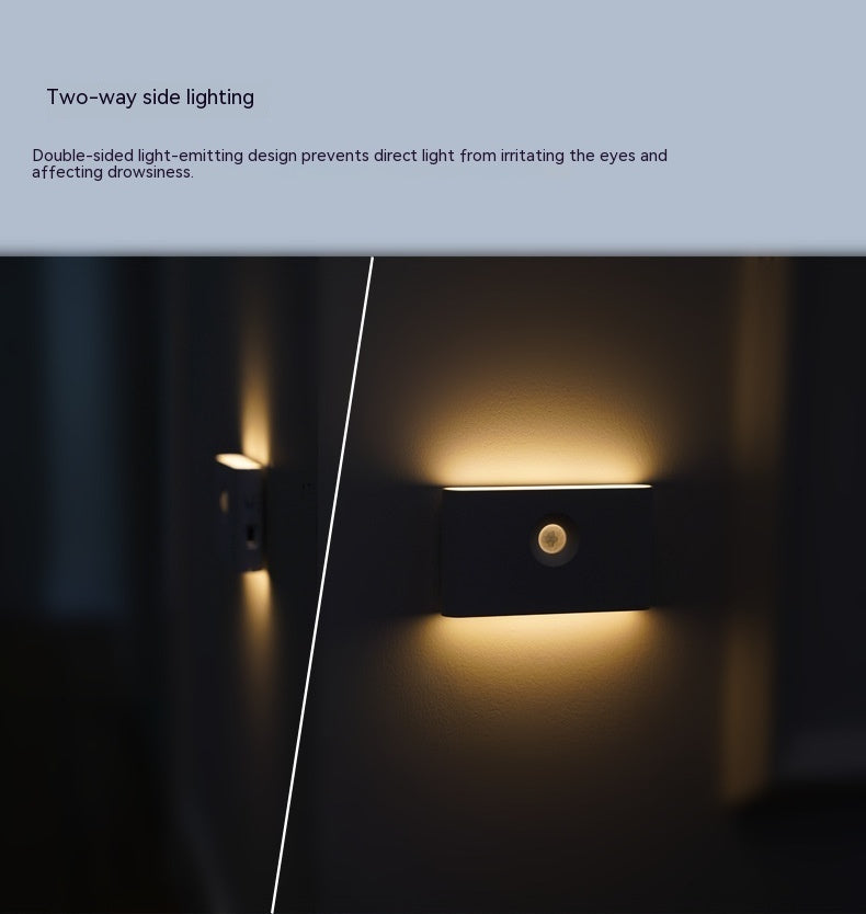 Intelligent Human Body Light Energy Double Induction Night Light
