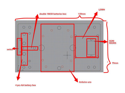 Economic Robot Single-layer Tank Chassis Building Blocks Wood Board