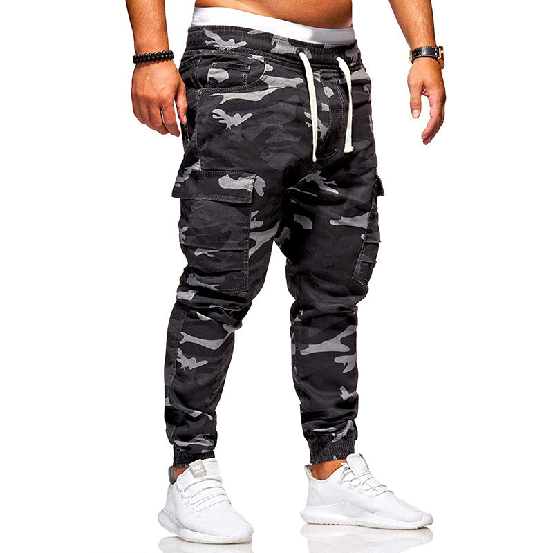 Men's Fashion Camouflage Drawstring Casual Pants
