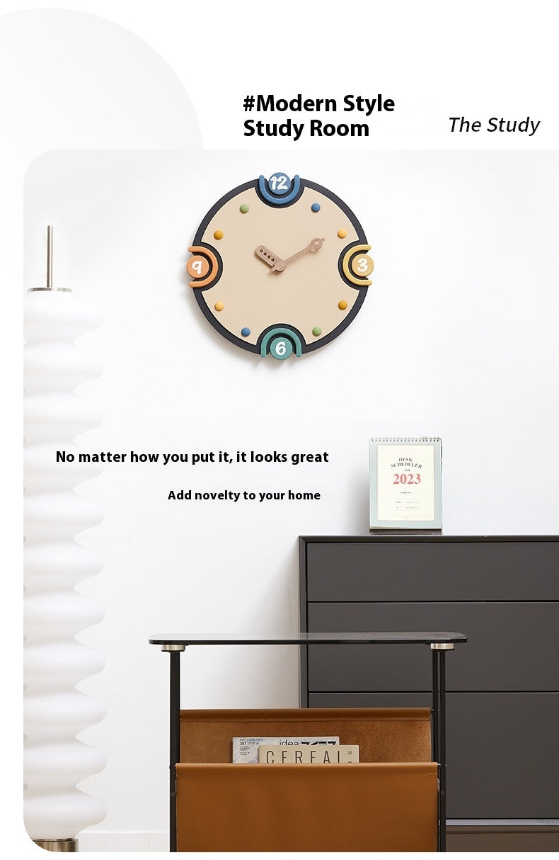 Household Cream Style Clock TV Cabinet Hallway Decorations