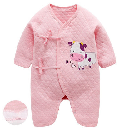 Newborn One-Piece Garment Spring Cotton-Padded Clothes Class A Clothing Bag Fart Suit