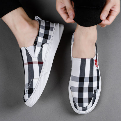 Trendy umbrella cloth men's shoes
