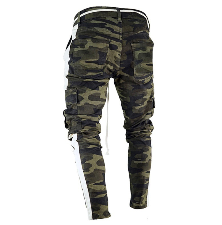 Men's jeans trend camouflage pants