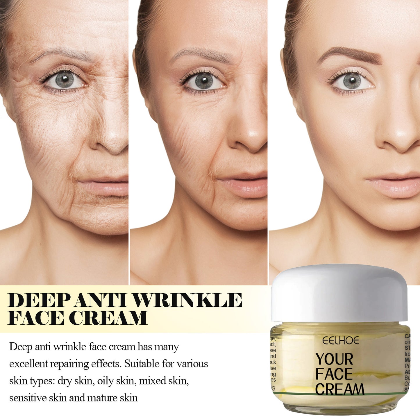 Deep Anti-wrinkle Face Cream Spots, Fine Lines, Firming And Brightening Skin