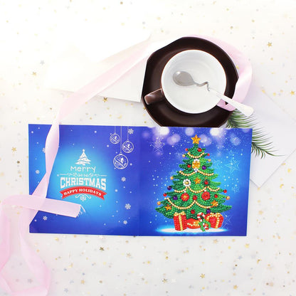 Shaped Diamond Greeting Card Christmas Card DIY