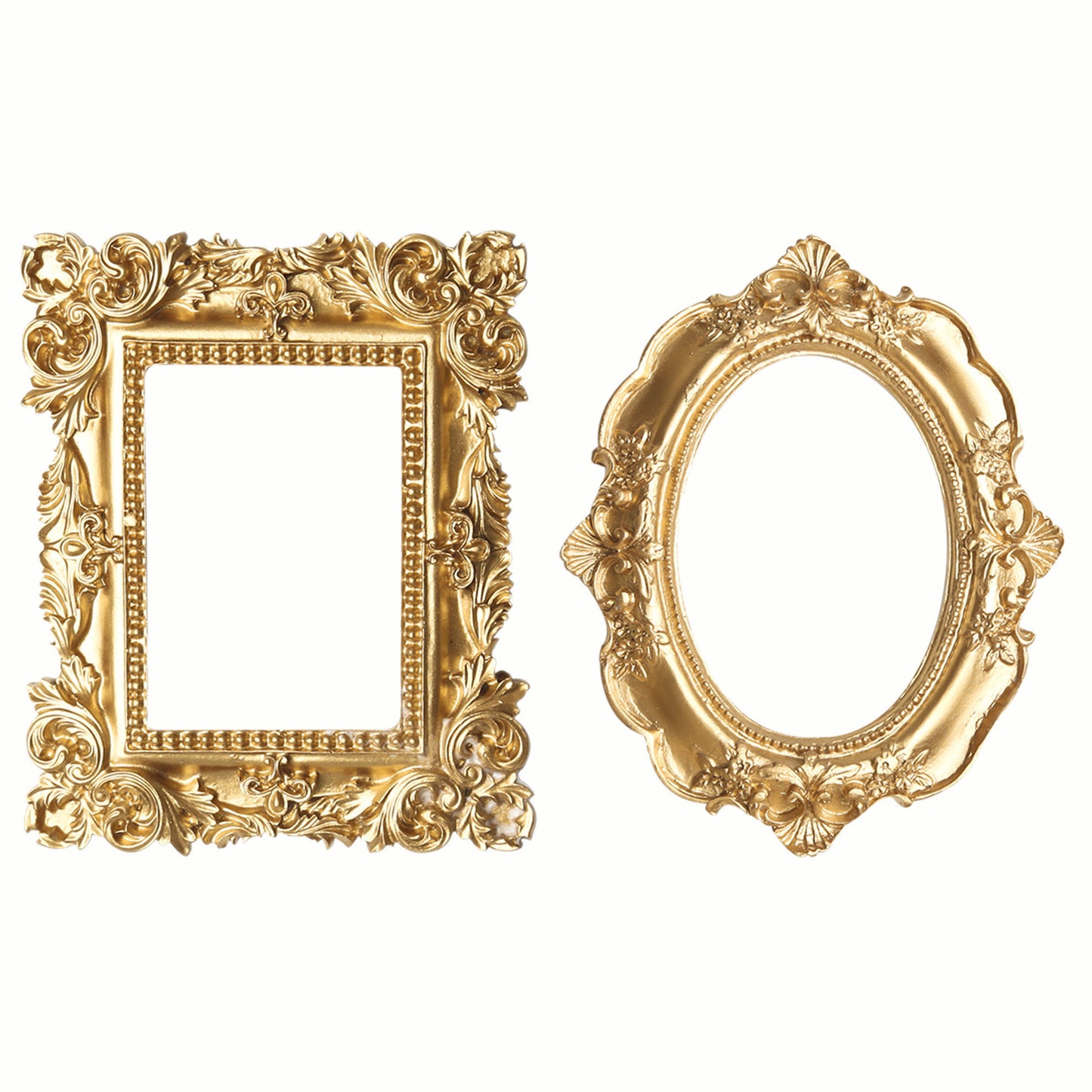 European style golden picture frame relief photo wall