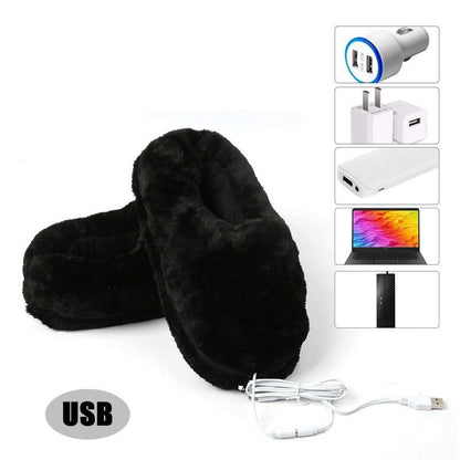 Warmer Heated-Slipper Electric-Feet Portable Winter Soft Home Usb-Pad Cold-Relief-Gift