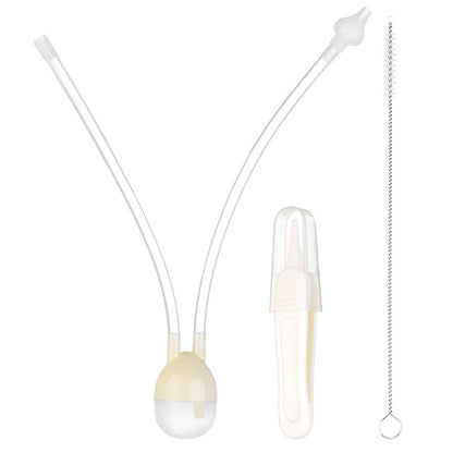 Baby Mouth Suction Nasal Aspirator Cleaning Tweezers Brush Set