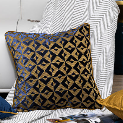Geometric Jacquard Flannelette Sofa Cushion