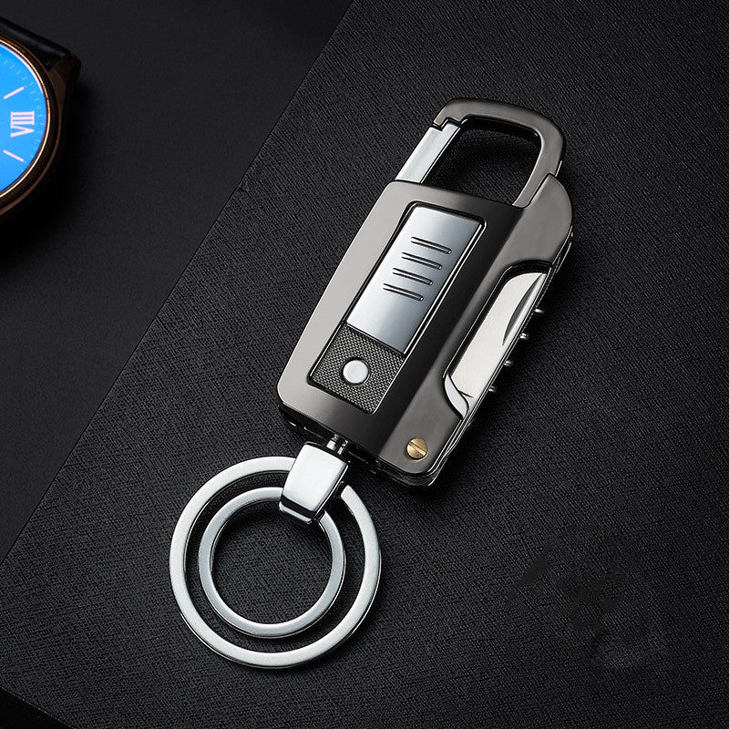 HT2101 Multi-function Key Chain Cigarette Lighter USB Charging Lighter