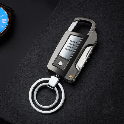 HT2101 Multi-function Key Chain Cigarette Lighter USB Charging Lighter