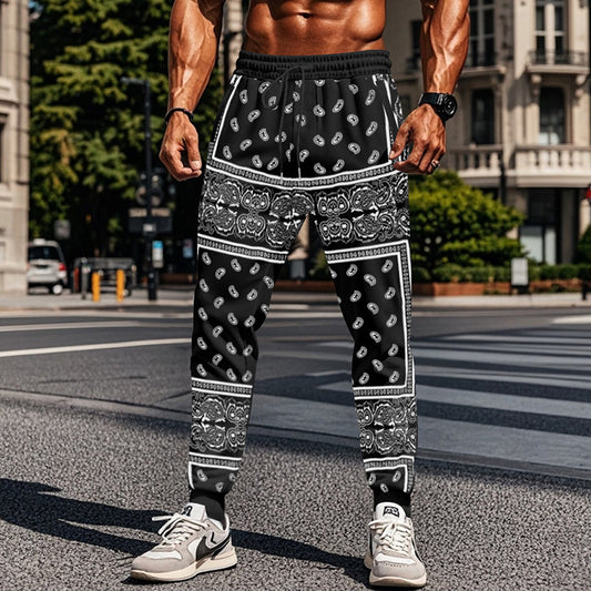 Men's 3D Printing Fashion Track Pants