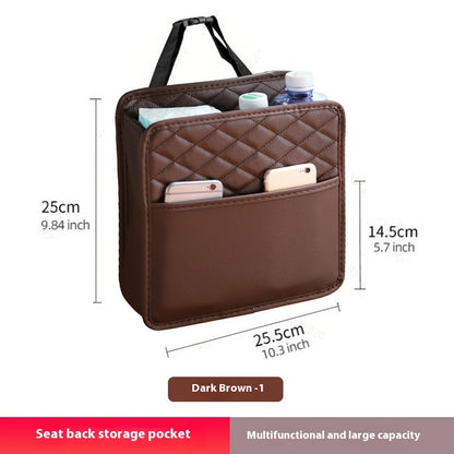 Car Chair Back Storage Multifunctional Storage Box Car Seat Back Storage Garbage Hanging Bag