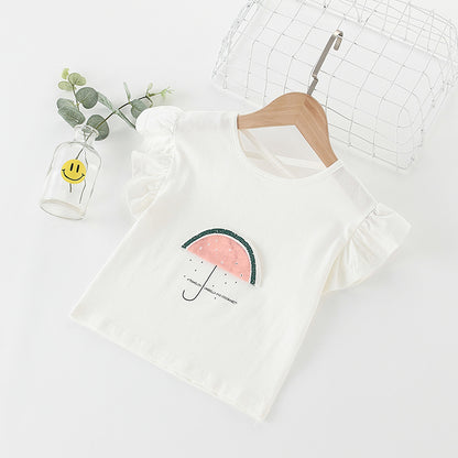 Girl's short sleeve T-shirt