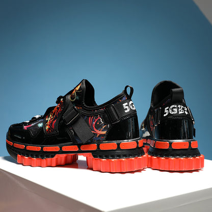 New Electrifying gold n black Retro sporty Shoes for men