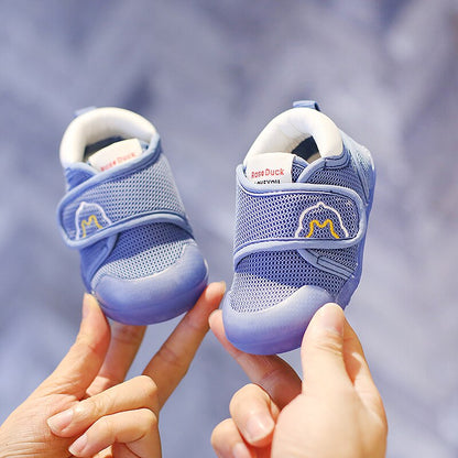 Breathable Mesh Baby Walking Shoes with Soft Soles