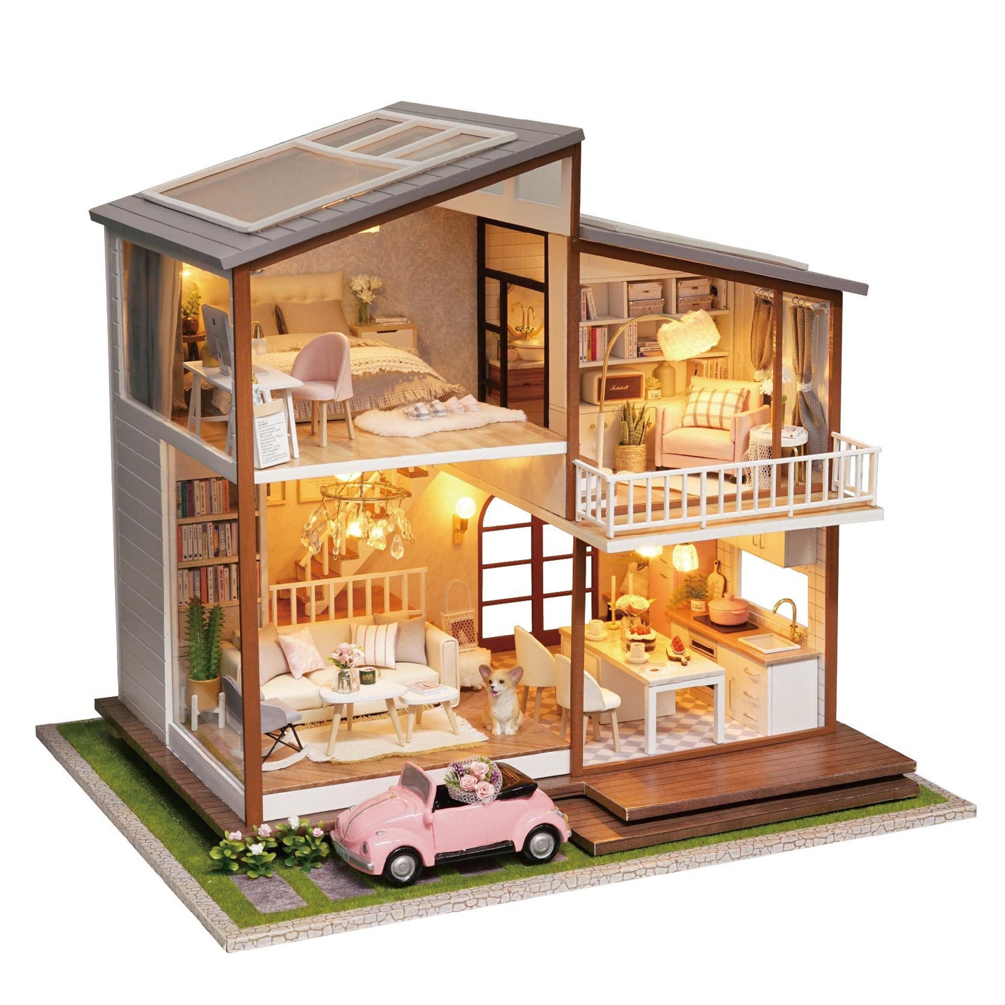 loft villa handmade small house model creative birthday gift girl