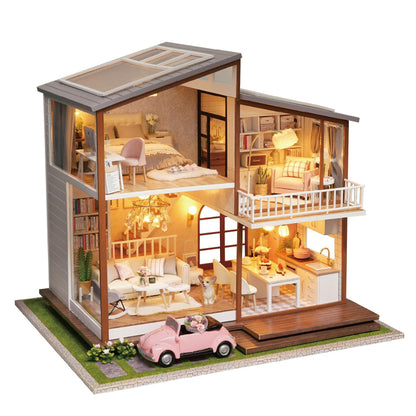 loft villa handmade small house model creative birthday gift girl