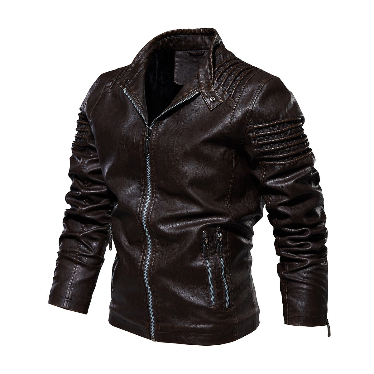 European and American fashion plus size leather