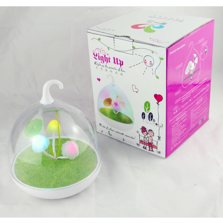 Smart touch table lamp cartoon charming colorful mushroom lamp bedroom warm atmosphere lamp