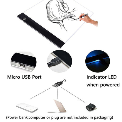 Stencil Light-Box Table-Pad Drawing-Board Art Graphic Artist Tracing Waterproof Ultra-Thin