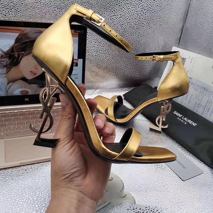 Sandals women's high heels plus size sandals