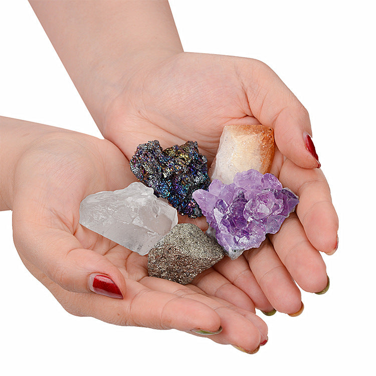Natural crystal ore mineral gift box