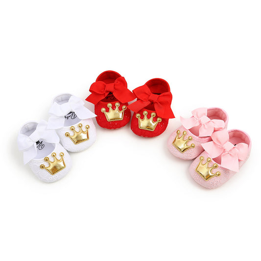 Cute Crown Baby Princess Soft Sole Toddler Shoes