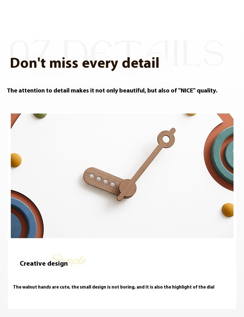 Household Cream Style Clock TV Cabinet Hallway Decorations